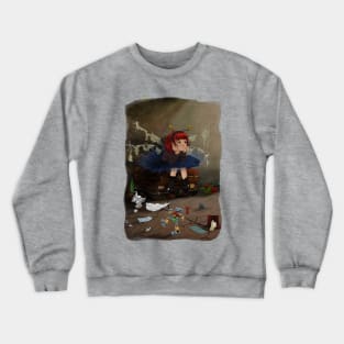 Girl abandoned with costume Crewneck Sweatshirt